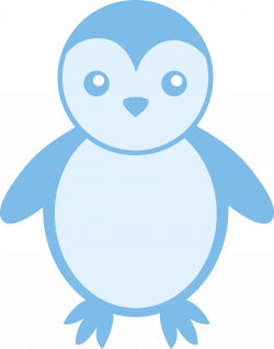 Baby Blue Penguin - Free Clip Art