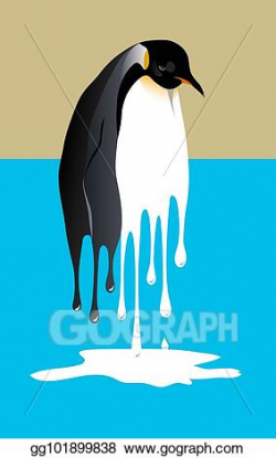 Vector Art - Melting penguin. Clipart Drawing gg101899838 ...