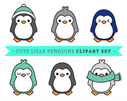 Premium Vector Penguin Clip Art - Cute Penguin clip art ...