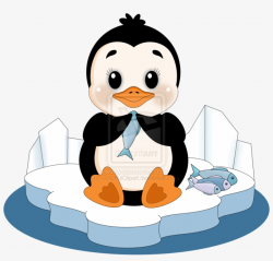 Penguin Dinner Clipart By - Cute Penguins Eating Fish ...