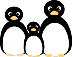 Penguin family | PENGUIN ART | Penguins, Silhouette design ...
