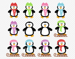 Penguin Clipart Commercial Personal Use christmas clipart | Etsy