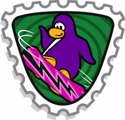 Snowboarder stamp | Club Penguin Wiki | FANDOM powered by Wikia