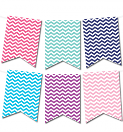 Free printable chevron pennant banner from ...