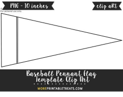 Free Baseball Pennant Flag Template - Clipart | Clipart ...