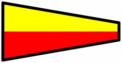 Clipart - signal flag 7