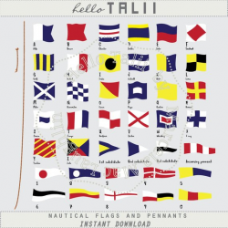 Nautical Flags and Pennants NAUTICAL CLIPART- International ...