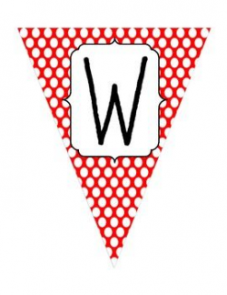 Welcome Pennant Banner (Rainbow Polka Dots) | The Art of ...