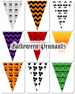 Halloween Pennants | Free Printables for #CraftyOctober
