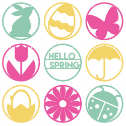 Hello Spring Pennants - Hey, Let's Make Stuff
