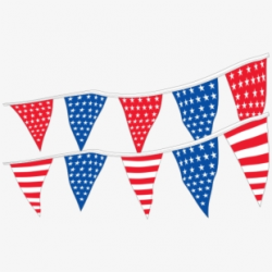 Clip Art Free Stock Pennant Clipart String Flag - Patriotic ...