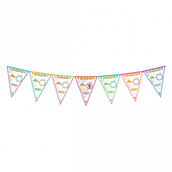 All About Me Pennants Bulletin Board Display Set (TCR5578 ...