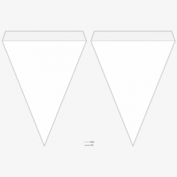 Pin Triangle Banner Clipart - Pennant Banner Template Png ...