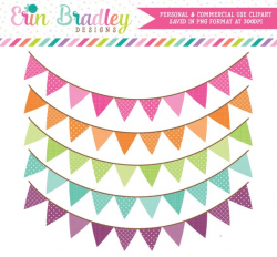 Colorful Pennant Banner Flags Clipart Clip Art for Personal ...