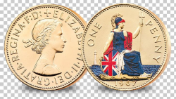 Coins Of The Pound Sterling Gold Penny Britannia PNG ...