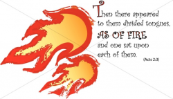 Tongues of Fire | Pentecost Word Art