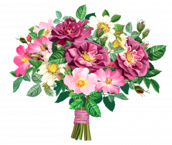 28+ Collection of Flower Bouquet Clipart Transparent | High quality ...