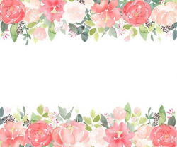 Peony Clipart Floral Frames - Coral Peonies Clip Art ...