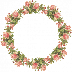 Wings of Whimsy: Pink Roses Wreath - Catherine Klein - PNG ...