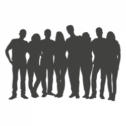 People group silhouette - Transparent PNG & SVG vector
