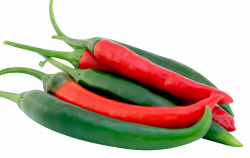 Red and Green Banana Chilli Peppers | PNG Transparent best stock photos