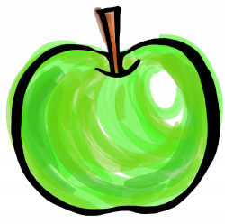 Apple Clip art - Painted green apple 1000*994 transprent Png Free ...