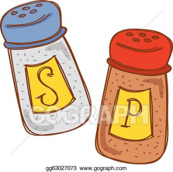Vector Art - Salt and pepper. Clipart Drawing gg63027073 ...
