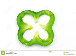 Green Pepper Slice Clipart - Clip Art Library