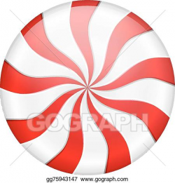 Vector Illustration - Peppermint candy. Stock Clip Art ...