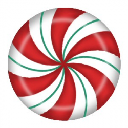 Red And Green Peppermint Candy Clipart - Clip Art Library