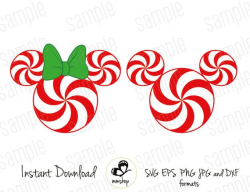 Mickey And Minnie Peppermint - Instant Download - SVG FILES ...