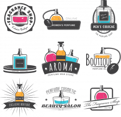 Logo Perfume Stock photography Aroma compound - Vector perfume logo ...