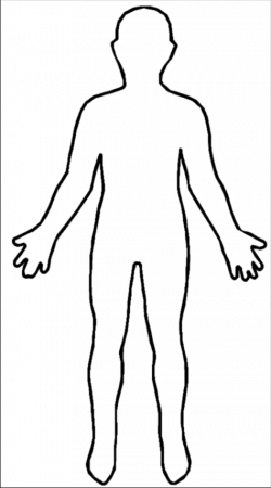 Outline of person clipart
