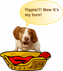 Clipart - Enthusiastic dog