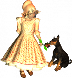 Daisy with Dog PNG by clipartcotttage on DeviantArt