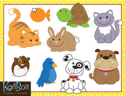 Pets, Animal Clip-Art by Kari Bolt Clip Art | Teachers Pay Teachers
