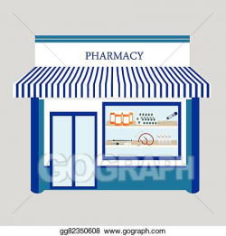 Vector Art - Pharmacy drugstore shop. EPS clipart gg82350608 ...