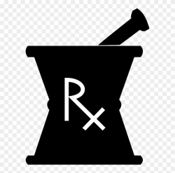 Pharmacy Clipart Pharmacist Tool - Mortar And Pestle Rx, HD ...