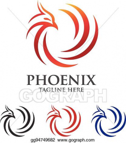 Vector Stock - Phoenix abstract logo. Clipart Illustration ...