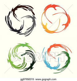 Vector Illustration - Abstract phoenix bird. EPS Clipart ...