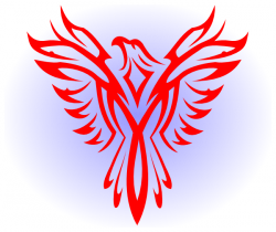 Red Phoenix Bird | phoenix clip art | Crazy train | Clip art ...