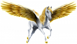 Artsie's* Pegasus - Gold & Silver