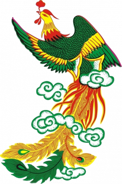 Fenghuang Cartoon Relief - Phoenix 682*1024 transprent Png Free ...