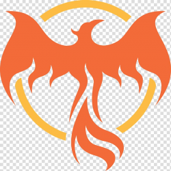 Round yellow and orange bird logo, Phoenix Premium Vapor ...