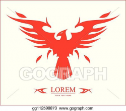 Vector Illustration - Red phoenix. EPS Clipart gg112598873 ...