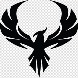 Black bird illustration, Phoenix Decal Symbol Sticker ...