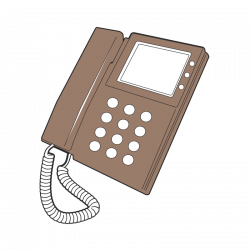 Clipart - Desk Phone - Clip Art Library
