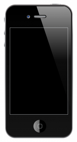 Iphone 4 clipart black