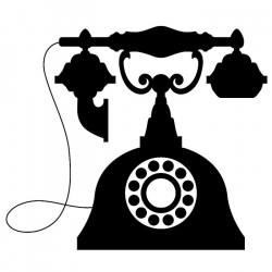 Download vintage phone silhouette clipart Telephone Drawing ...