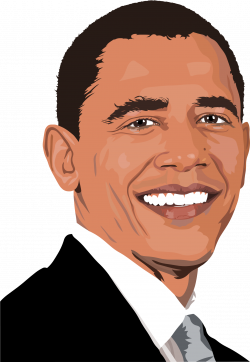 Clipart - Realistic Barack Obama Portrait